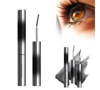 Iron Wand Mascara, Metal Wand Mascara, Iro - Lengthening, Waterproof Black Washable Metal, 3d Curling Eyelash (Brown, Onesize)