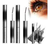 Iron Wand Mascara, Metal Wand Mascara, Iro - Lengthening, Waterproof Black Washable Metal, 3d Curling Eyelash (Black+Brown, Onesize)