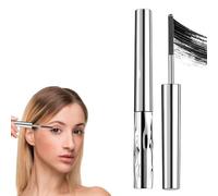 Iron Wand Mascara, Washable Extra Slim Metal Mascara, Volume and Length Waterproof, Smudge Proof, Long Lash, False Lash Effect Black, Clump-free Formula, Suitable for Sensitive Eyes (1PCS)