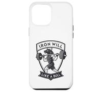 Iron Will Like a Bull Motivational Strength Art Case for iPhone 12 Pro Max