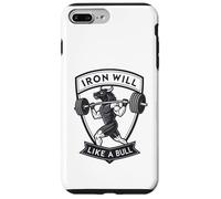Iron Will Like a Bull Motivational Strength Art Case for iPhone 7 Plus/8 Plus