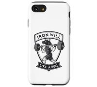 Iron Will Like a Bull Motivational Strength Art Case for iPhone SE (2020) / 7 / 8