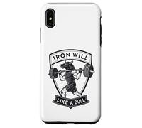 Iron Will Like a Bull Motivational Strength Art Case for iPhone XS Max