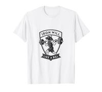 Iron Will Like a Bull Motivational Strength Art T-Shirt