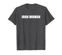 Iron Woman T-Shirt, Men, Dark Heather Grey, 4XL
