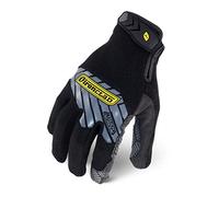 Ironclad Command Grip Work Gloves; Touch Screen Gloves Conductive Palm and Fingers, Extreme Grip, Durable, Performance Fit, Machine Washable, Sized S, M, L, XL, XXL (1 Pair) (X-Large, Black)