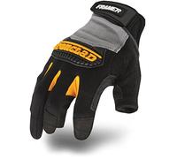Ironclad Framer; Carpenter Work Gloves, Open Finger Dexterity, Performance Fit, Durable, Machine Washable, (1 Pair), FUG-02-S,Grey/Black