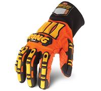 Ironclad Kong SDX2-02-S Original Oil & Gas Safety Impact Gloves, Small, Orange