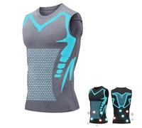 Ironfit Shirt, V Boost Men Shirt, IronFit v2, Crewneck Tummy Control Undershirts, Confidence and Strength for You (XL,1pcs,Grey)