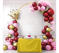 IRONHAVEN 7.2FT Arch Backdrop Stand Gold Metal Arch Backdrop Stand,Balloon Arch Stand for Wedding Ceremony Baby Shower Outdoor Indoor Birthday Party Graduation Decoration