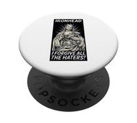 Ironhead Engine Jesus Christ Motorcycle I Forgive The Haters PopSockets Adhesive PopGrip