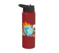 Ironic Climate Change Statement: This is fine Stainless Steel Insulated Water Bottle