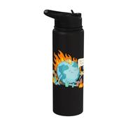 Ironic Climate Change Statement: This is fine Stainless Steel Insulated Water Bottle
