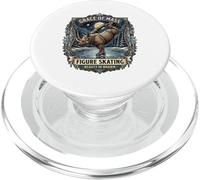 Ironic Figure Skating Rhino Grace of Mass PopSockets PopGrip for MagSafe