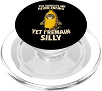 Ironic Horrors Are Never Ending Yet I Remain Silly Cat Meme PopSockets PopGrip for MagSafe