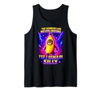 Ironic Horrors are Never Ending Yet I Remain Silly Cat Meme Tank Top