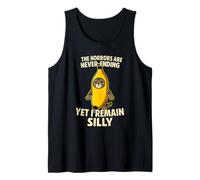 Ironic Horrors are Never Ending Yet I Remain Silly Cat Meme Tank Top