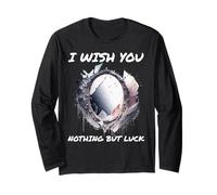 Ironic I Wish You Nothing But Bad Luck Broken Mirror Long Sleeve T-Shirt