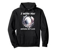 Ironic I Wish You Nothing But Bad Luck Broken Mirror Pullover Hoodie