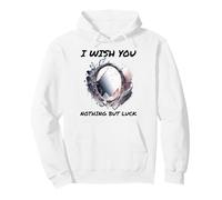 Ironic I Wish You Nothing But Bad Luck Broken Mirror Pullover Hoodie