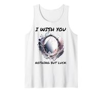 Ironic I Wish You Nothing But Bad Luck Broken Mirror Tank Top