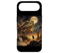 Ironic Majestic Frog Meme Retro Spirit Animal Full Moon Case for iPhone Air