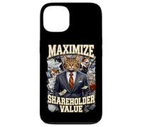 Ironic Maximize Shareholder Value Business Cats Finance Meme Case for iPhone 13