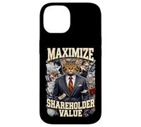 Ironic Maximize Shareholder Value Business Cats Finance Meme Case for iPhone 14