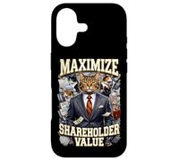 Ironic Maximize Shareholder Value Business Cats Finance Meme Case for iPhone 17