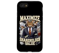 Ironic Maximize Shareholder Value Business Cats Finance Meme Case for iPhone SE (2020) / 7/8