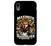 Ironic Maximize Shareholder Value Business Cats Finance Meme Case for iPhone XR