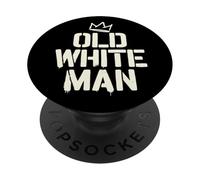 Ironic Old White Man Male Superhero Legend PopSockets Adhesive PopGrip