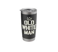 Ironic Old White Man Male Superhero Legend Stainless Steel Insulated Tumbler