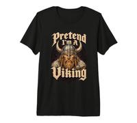 Ironic Pretend I'm a Viking Meme Design Premium T-Shirt