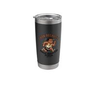 Ironic Runner Gift Marathon Suffer and Pizza Stainless Steel Insulated Tumbler
