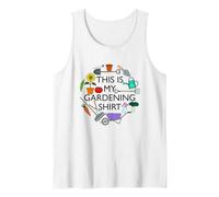 Ironic Saying Gardening Plants for Gardener Tank Top, Men, White, Large