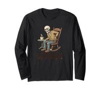 Ironic Skeleton My Back Goes Out More Than I Do Long Sleeve T-Shirt