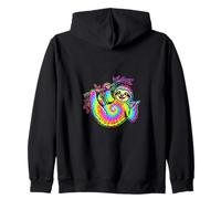 Ironic Sloth Wildlife Peace Hippie Zip Hoodie