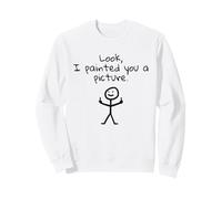 Ironic Stick Figure Saying - Funny and Cheeky Sweatshirt