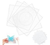 Ironing Beads Boards with 4 Sheets Ironing Paper 5 Pieces 5 mm Square Large - Iron on Bead Pattern Tray - for Children, Teens, Adults, Fun Activities