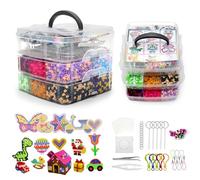 Ironing Beads Set 5 mm, Iron-On Beads Large Pack with Ironing Bead Plates Pattern Plates, Joint Learning Toy, DIY Craft Set from 6 Years and Craft Fans