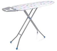 Ironing Board, 97 x 30 cm Ironing Board, Lightweight & Compact, Adjustable Height. Sturdy 4-Leg Design With Non-Slip Feet,Deluxe Metal Iron Rack Stand Made in The UK