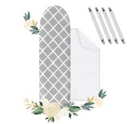 Ironing Board Cover 100% Cotton Turbo Ironing Board Cover Three-ply Thickened Suitable for 110-125 x 30-42 cm Ironing Board with Ironing Cloth