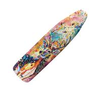 Ironing Board Cover 122X38 Colorful Deer Heat Resistant Padded Cover With Elasticated Edge - Fits Most Standard Ironing Boards