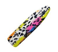 Ironing Board Cover 125X43 Colorful Leopard Pattern Padded Iron Board Cover With Elasticated, Easy Fit And Resists Scorching, Cord Binding & Stretch System