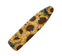 Ironing Board Cover 125X43 Sunflower Padded Iron Board Cover With Elasticated, Easy Fit And Resists Scorching, Cord Binding & Stretch System