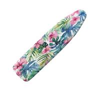 Ironing Board Cover 125X43 Tropical Plants Padded Iron Board Cover With Elasticated, Easy Fit And Resists Scorching, Cord Binding & Stretch System