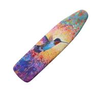 Ironing Board Cover 147X48 Colorful Padded Iron Board Cover With Elasticated, Easy Fit And Resists Scorching, Cord Binding & Stretch System