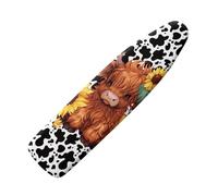 Ironing Board Cover 147X48 Highland Cattle Padded Iron Board Cover With Elasticated, Easy Fit And Resists Scorching, Cord Binding & Stretch System