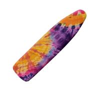 Ironing Board Cover 147X48 Orange Purple Padded Iron Board Cover With Elasticated, Easy Fit And Resists Scorching, Cord Binding & Stretch System
